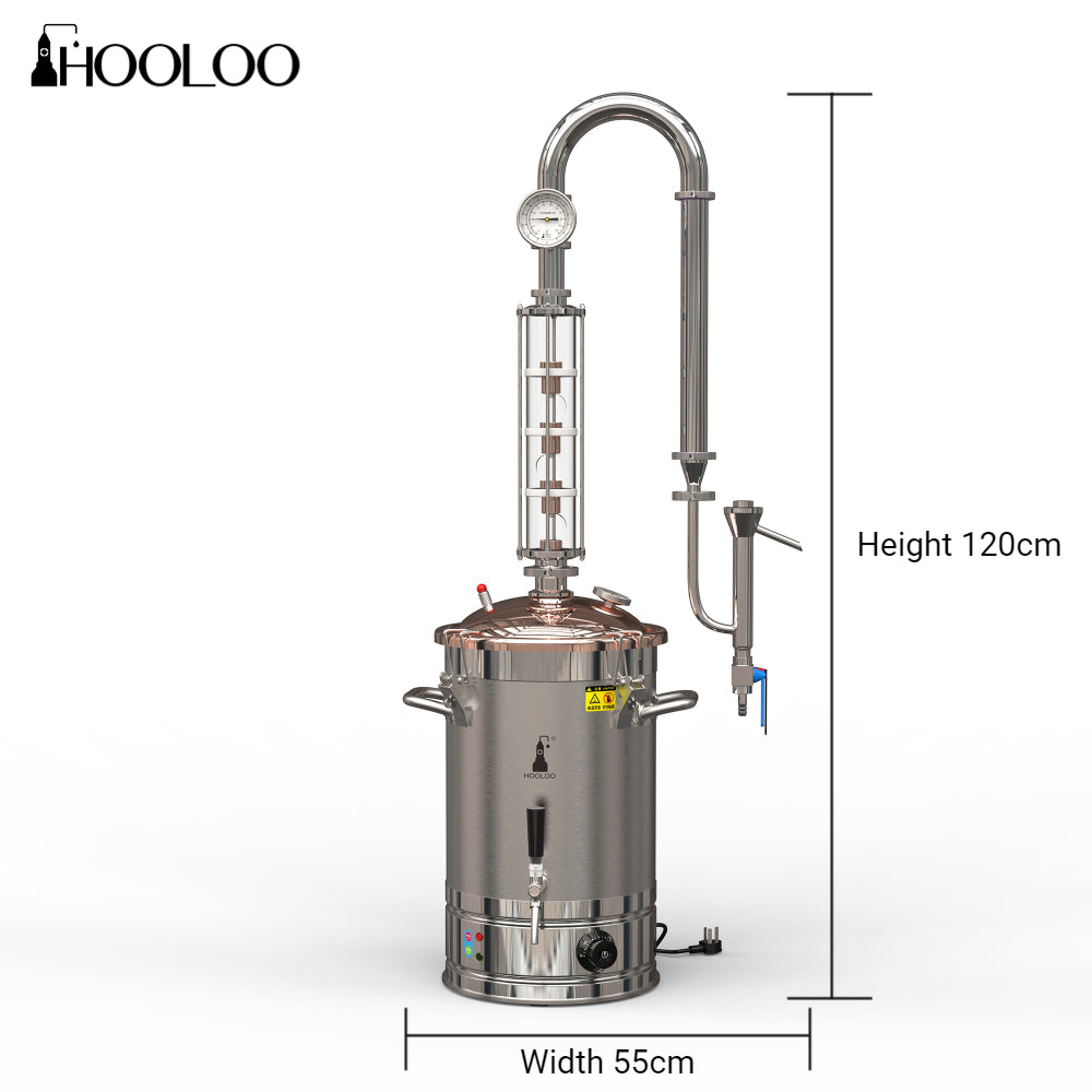 30L HOOLOO Distiller Brewer(CT30Cu) - Hooloo Distilling Equipment Supply