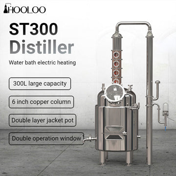 ST300 Water Bath Heating Distiller Double Jacket - Hooloo Distilling Equipment Supply