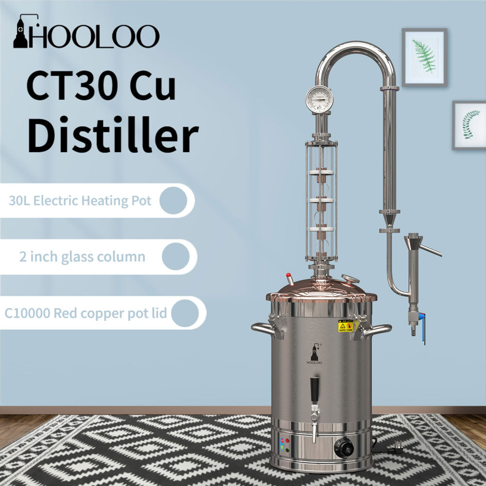 30L HOOLOO Distiller Brewer(CT30Cu) - Hooloo Distilling Equipment Supply
