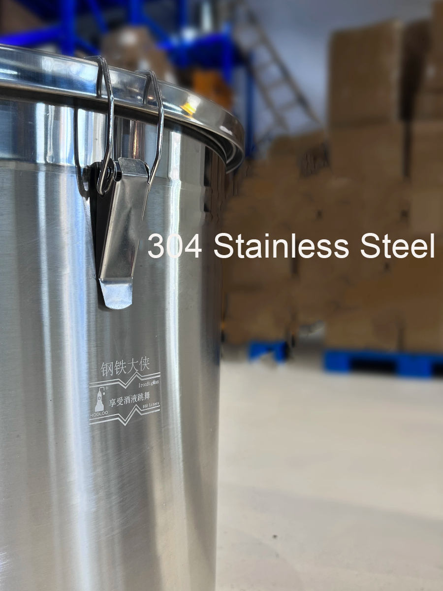100L Moveable Fermenting Bucket - Hooloo Distilling Equipment Supply