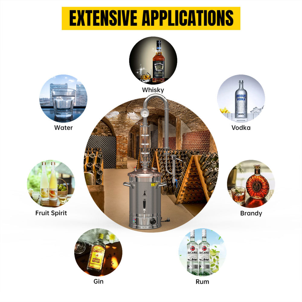 30L HOOLOO Distiller Brewer(CT30Cu) - Hooloo Distilling Equipment Supply