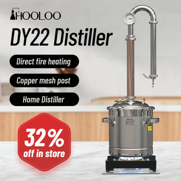 HOOLOO DY22 Home Distiller  Stainless Steel  Direct Fire Heating Copper Distillation Column - Hooloo Distilling Equipment Supply