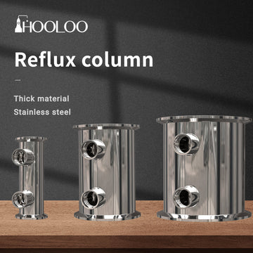 Stainless Steel Delphlegmator/Reflux Column/First Condenser - Hooloo Distilling Equipment Supply