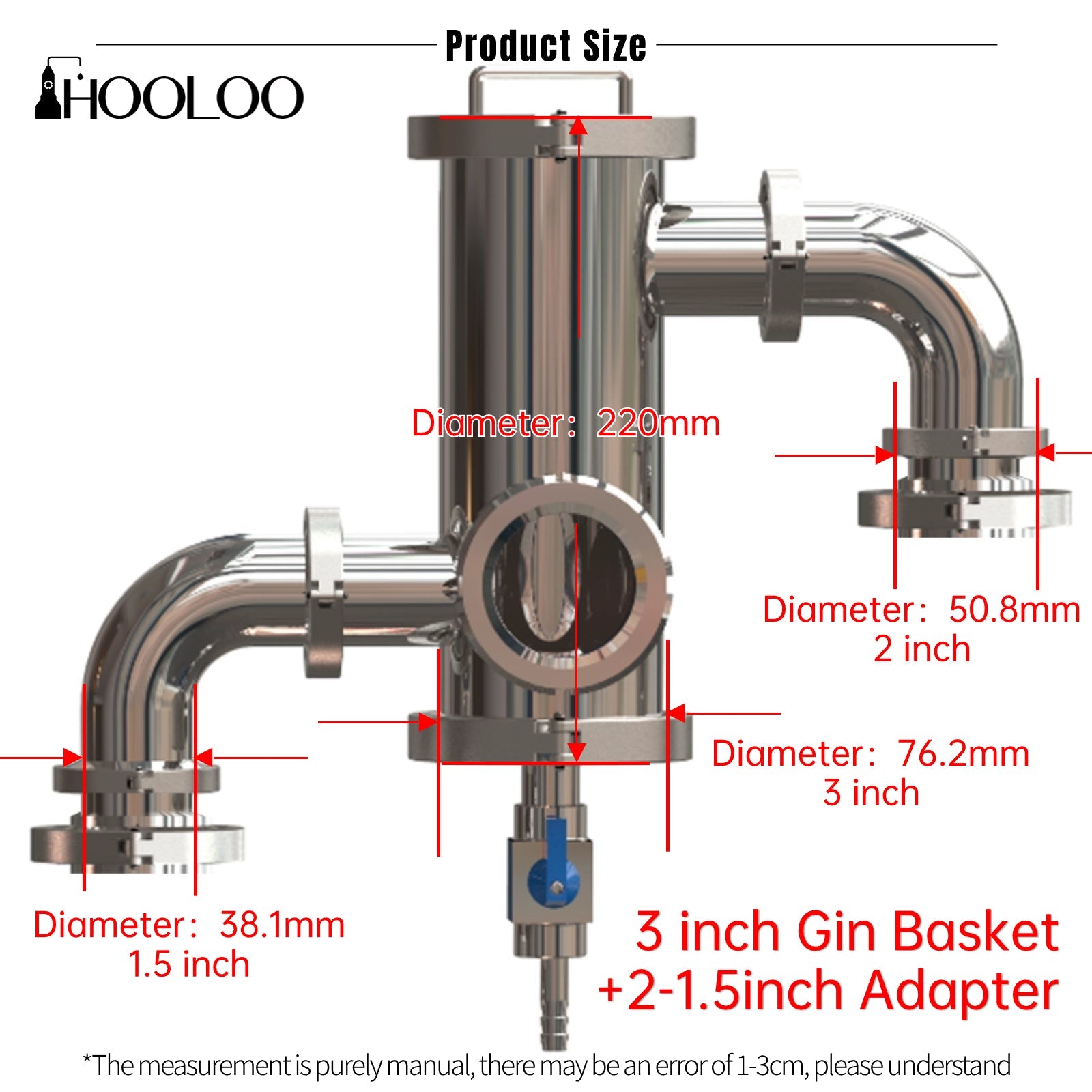 Post Gin basket, SS304【Free Shipping!】 - Hooloo Distilling Equipment Supply