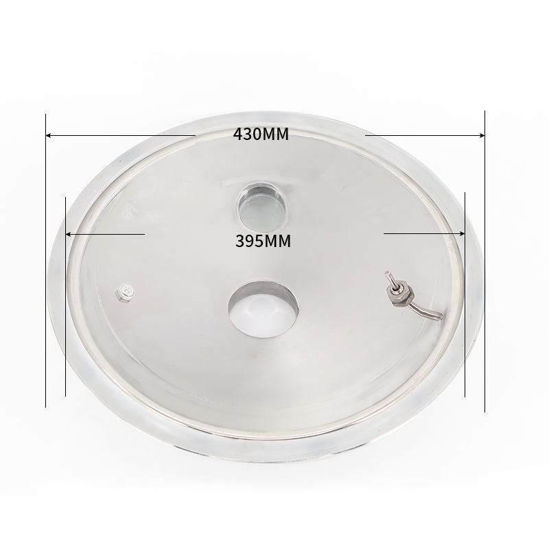 φ325mm-2 inch Tri-Clamp(For 20/22/25/30L Pot) Distiller Stainless Steel Lid/Cover - Hooloo Distilling Equipment Supply