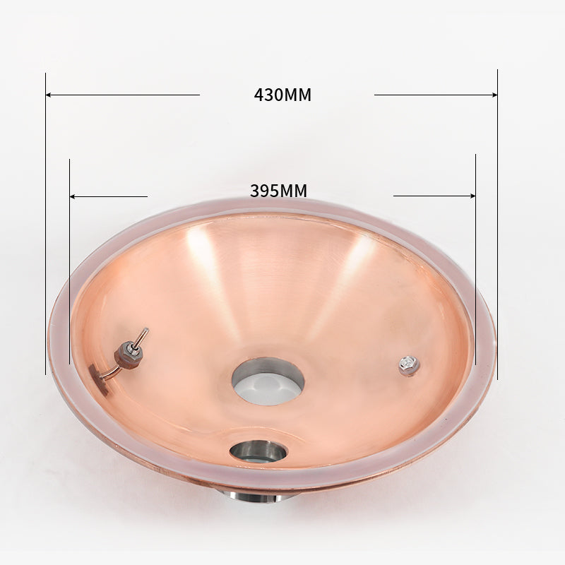 φ430mm-3 inch Tri-Clamp(For 50/65L Pot) Distiller Copper Lid/Cover - Hooloo Distilling Equipment Supply