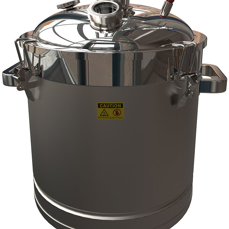 50L Glass Column Stainless Steel Lid Distiller(CT50SsP) - Hooloo Distilling Equipment Supply