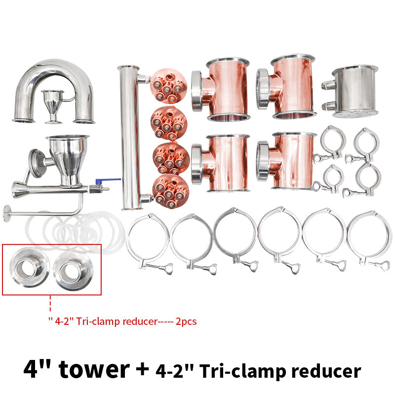 2/3/4 inch Copper Column Kit - Hooloo Distilling Equipment Supply