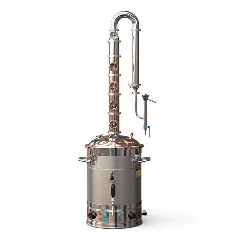 65L Copper Lid Copper Column Distiller(CS65) - Hooloo Distilling Equipment Supply