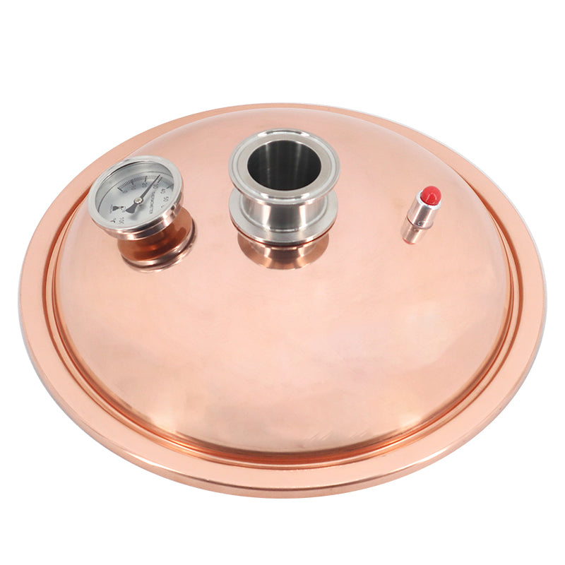 φ325mm-2 inch Tri-Clamp(For 20/22/25/30L Pot) Distiller Copper Lid/Cover - Hooloo Distilling Equipment Supply