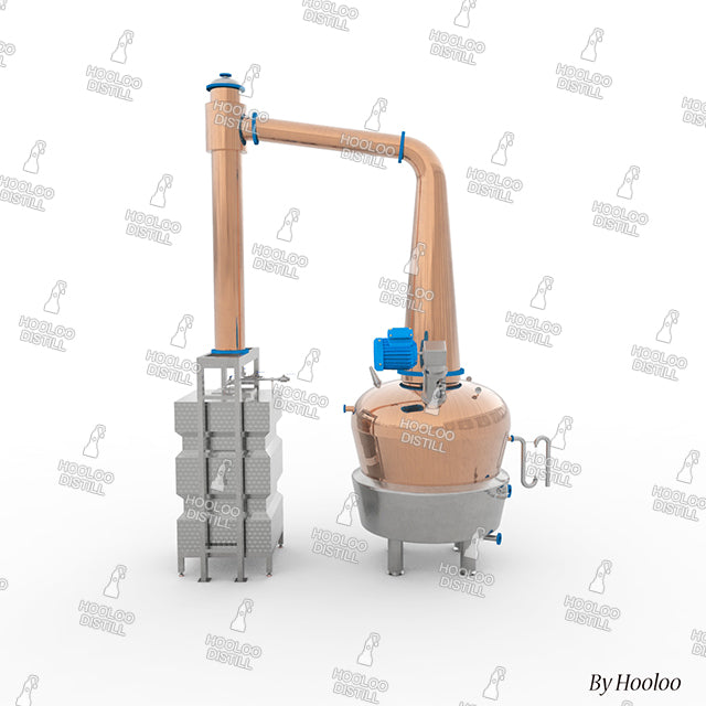1500L / 400Gal Copper Distillation Equipment - Hooloo Distilling Equipment Supply