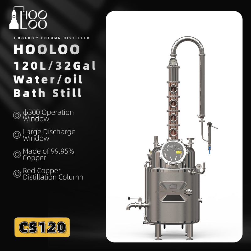 CT/CS120 Water Bath Jacketed Distiller(FOB price) - Hooloo Distilling Equipment Supply