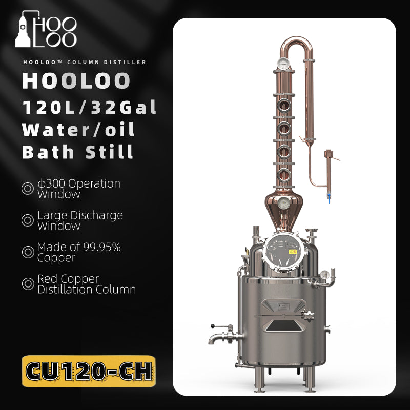 CT/CS120 Water Bath Jacketed Distiller(FOB price) - Hooloo Distilling Equipment Supply