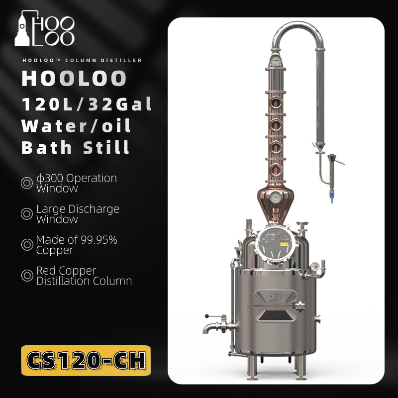 CT/CS120 Water Bath Jacketed Distiller(FOB price) - Hooloo Distilling Equipment Supply
