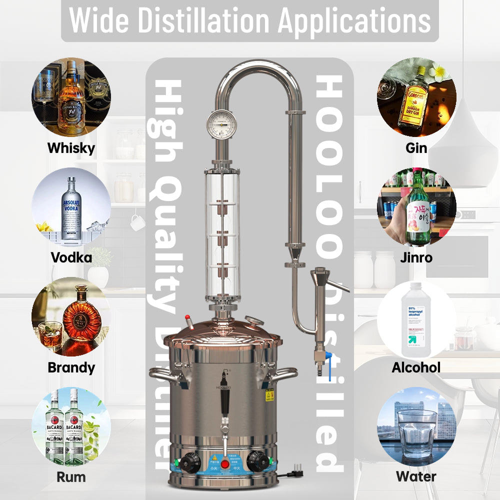 20L HOOLOO  Distiller Brewer(CT20Cu) - Hooloo Distilling Equipment Supply