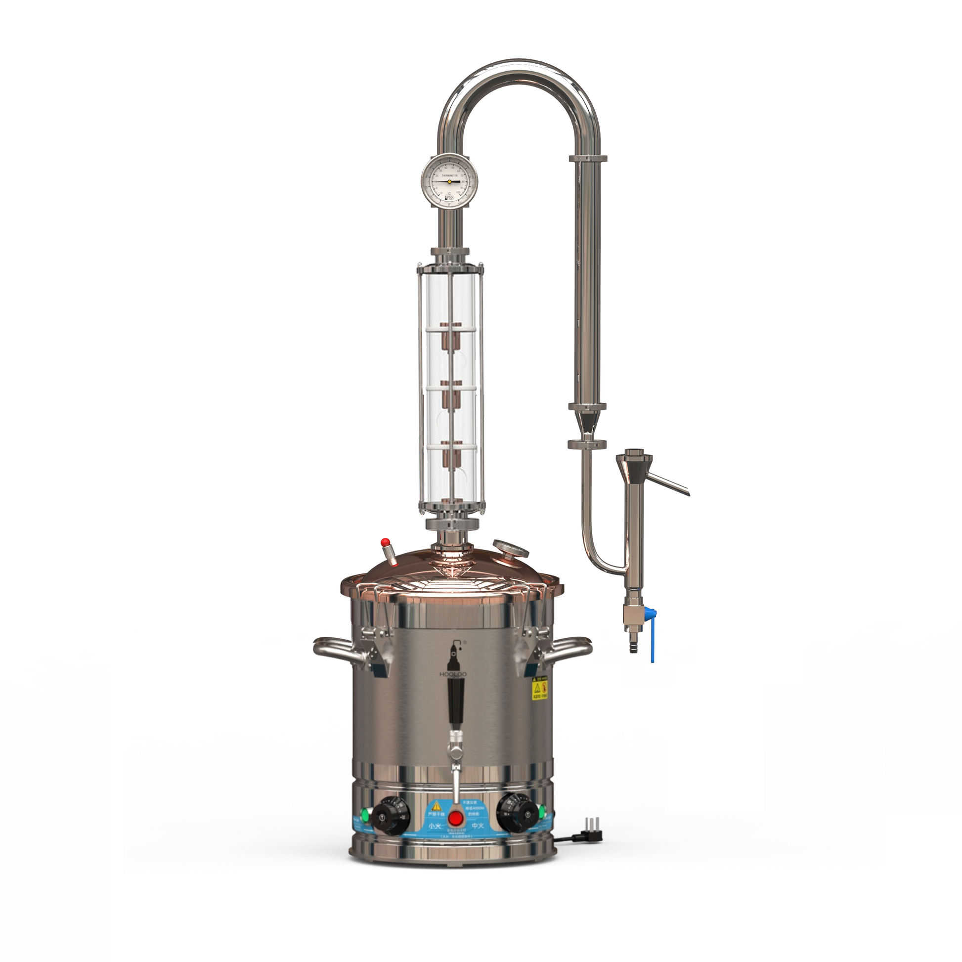 20L HOOLOO  Distiller Brewer(CT20Cu) - Hooloo Distilling Equipment Supply