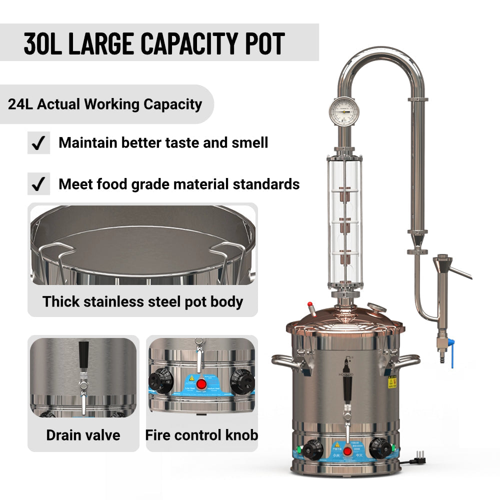 20L HOOLOO  Distiller Brewer(CT20Cu) - Hooloo Distilling Equipment Supply