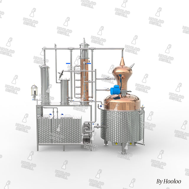 400L / 106Gal Copper Distillation Equipment with Bubble Caps - Type I - Hooloo Distilling Equipment Supply