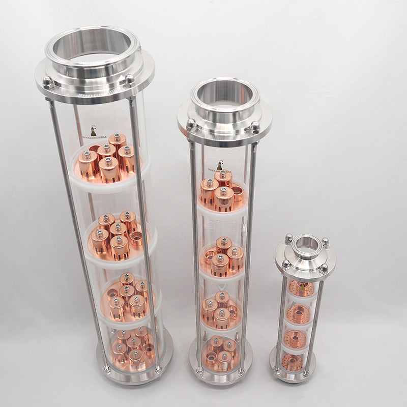 Borosilicate glass distillation column(2‘’/3''/4'') - Hooloo Distilling Equipment Supply