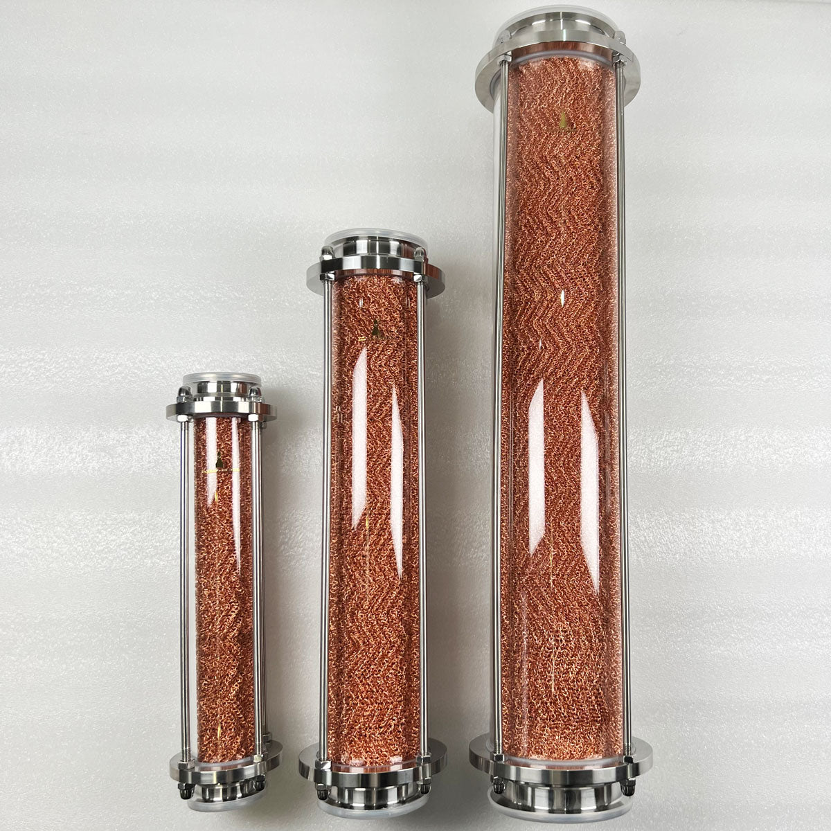 HOOLOO Copper Mesh Glass Distillation Column (2”/3”/4”) - Hooloo Distilling Equipment Supply