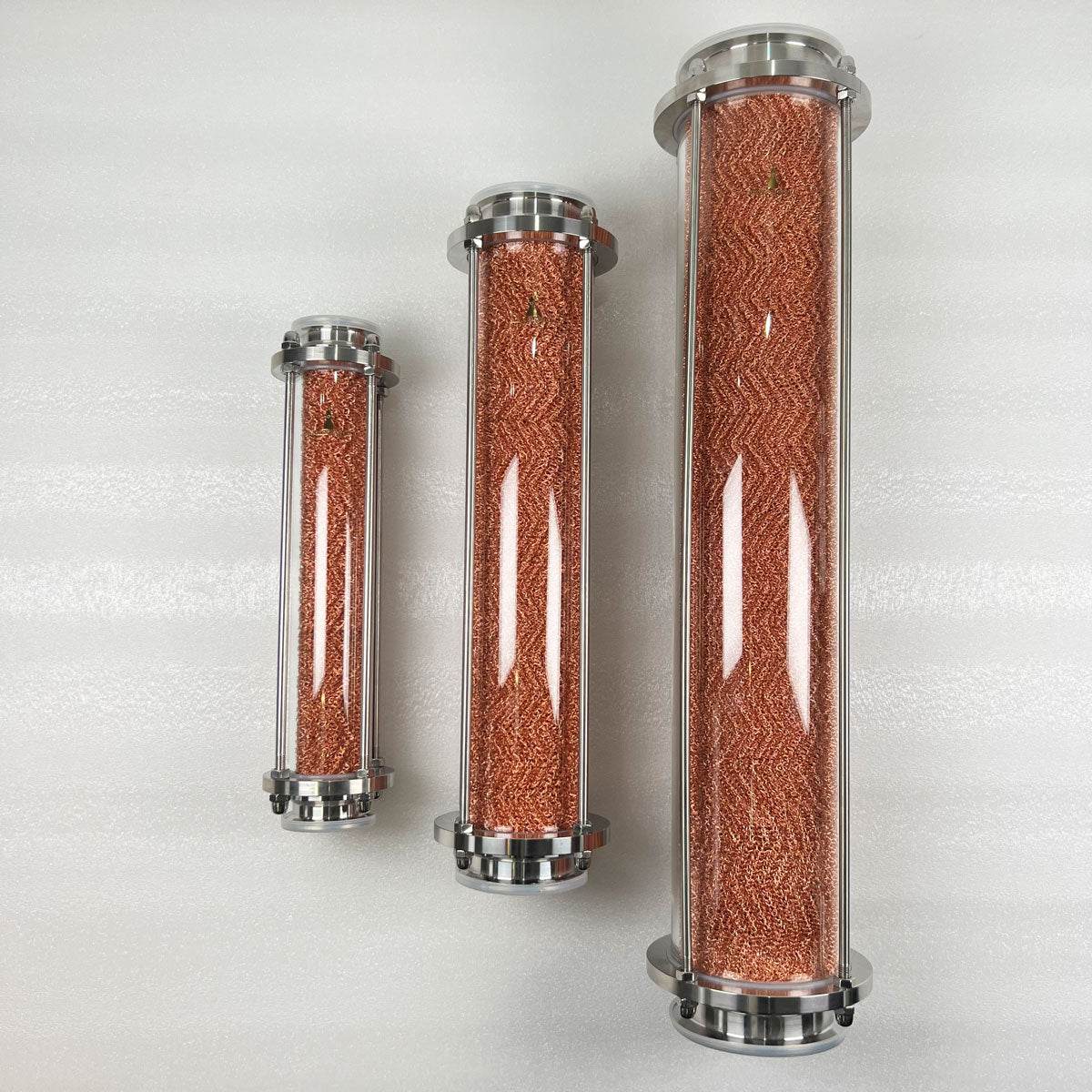 HOOLOO Copper Mesh Glass Distillation Column (2”/3”/4”) - Hooloo Distilling Equipment Supply