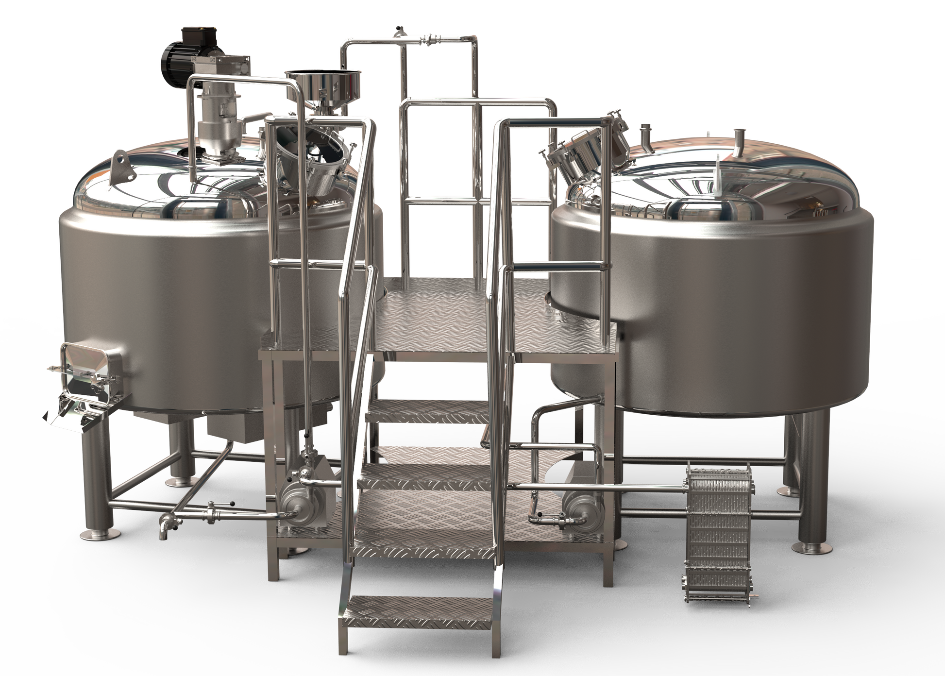 1500L+1500L Hooloo's mash tun system - Hooloo Distilling Equipment Supply