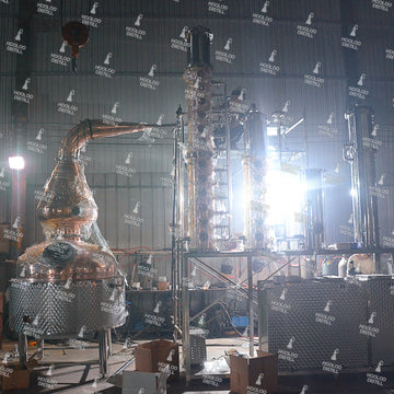 800L / 211Gal Copper Distillation Equipment with Bubble Caps - Hooloo Distilling Equipment Supply