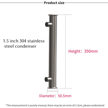 304 stainless steel condenser tube (1.5“/ 2