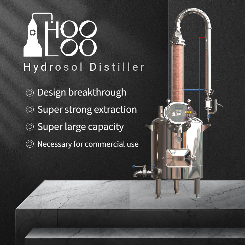 HOOLOO 120L Hydrosol & Essential Oil Distiller（FOB Price） - Hooloo Distilling Equipment Supply