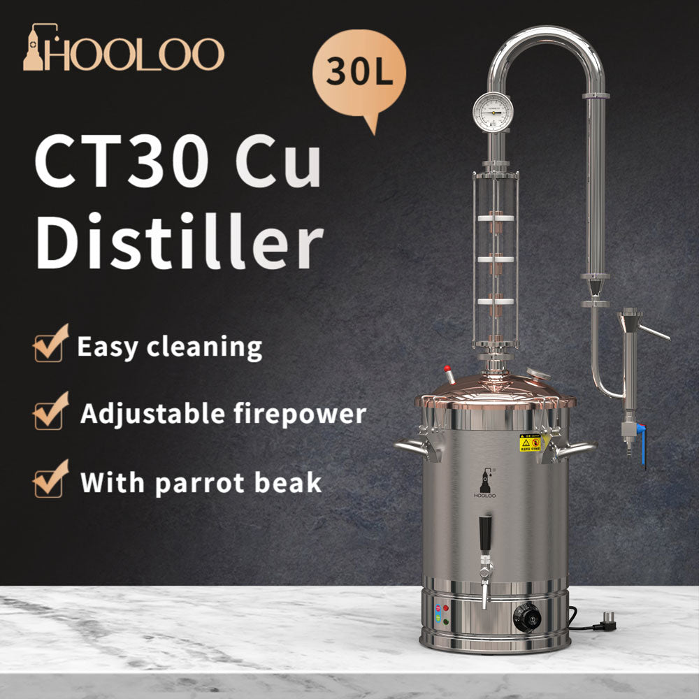 30L HOOLOO Distiller Brewer（CT30Cu） - Hooloo Distilling Equipment Supply