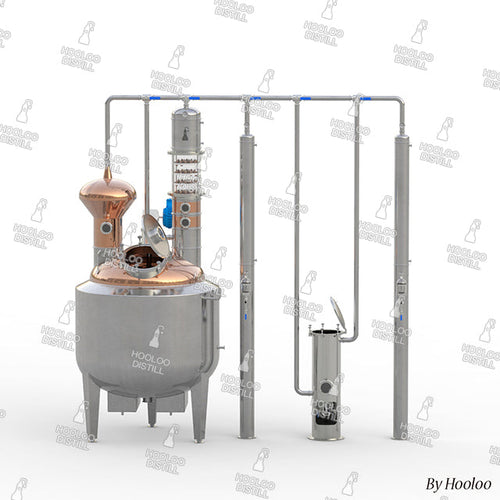 1000L / 264Gal Crystal & Copper Distillation Equipment - Hooloo Distilling Equipment Supply