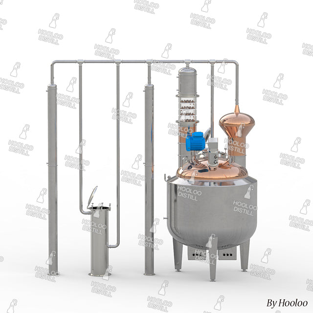 1000L / 264Gal Crystal & Copper Distillation Equipment - Hooloo Distilling Equipment Supply