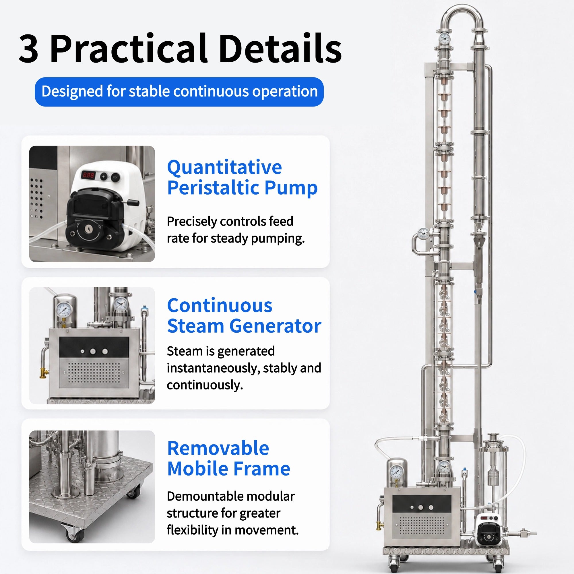 HOOLOO Small-Scale Continuous Distiller