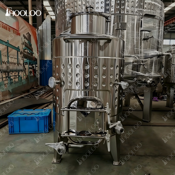 HOOLOO 100L/300L/500L Jacketed Wine Fermenter 304SS