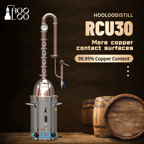 HOOLOO RCU30铜蒸馏塔蒸馏器