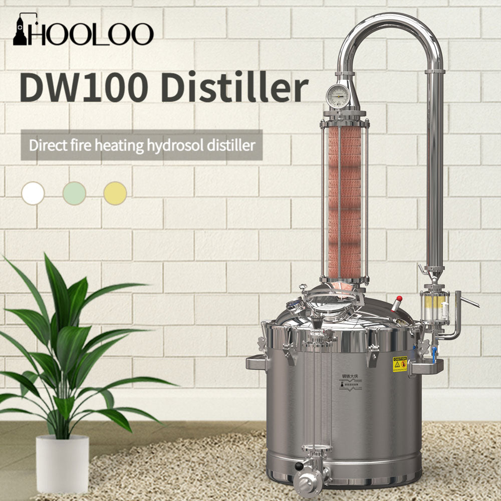 DW100 Distiller Hydrosol Essential Oil Extractor - Hooloo Distilling Equipment Supply