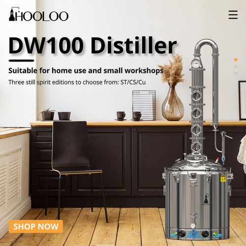 HOOLOO DW100-ST/CS/CU Distiller - Hooloo Distilling Equipment Supply