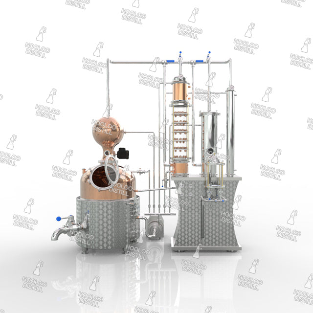 800L Crystal Distilliation Equipment with Bubble Caps Crystal Column - Sphere Helmet - Hooloo Distilling Equipment Supply