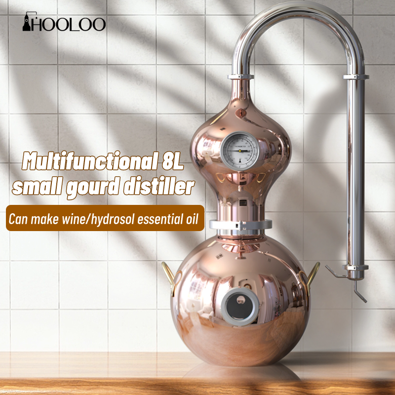 D8/15 Alcohol Distiller Hydrosol Essential Oil Still Free Shipping For Home Lab