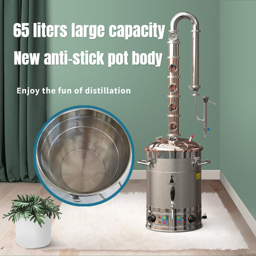 65L Copper Lid Copper Column Distiller(CS65) - Hooloo Distilling Equipment Supply