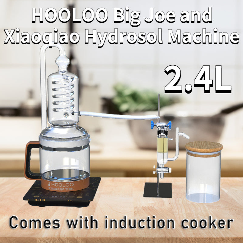 2.4L Glass Hydrosol Distiller(Big Little Joe) - Hooloo Distilling Equipment Supply