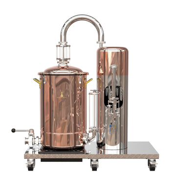 MOVE-30 Detachable Essential Oil Still, Copper Essential Oil Still, for Steam Distilled Essential Oil Making and Extraction