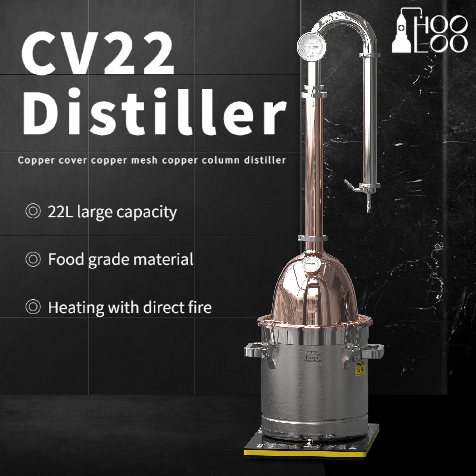 CV22 Distiller【Free shipping worldwide!】 - Hooloo Distilling Equipment Supply