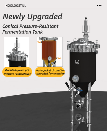 30/70/155L(8/18/40Gal) Ss Brew Bucket Conical Fermenter Brewing Equipment Fermentor Unitank For Beer/Whisky
