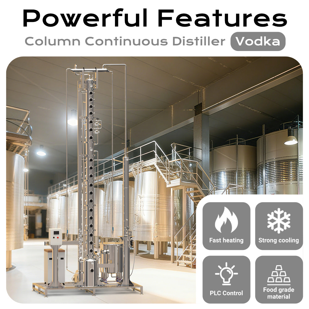 HOOLOO Large Commercial Continuous Distiller