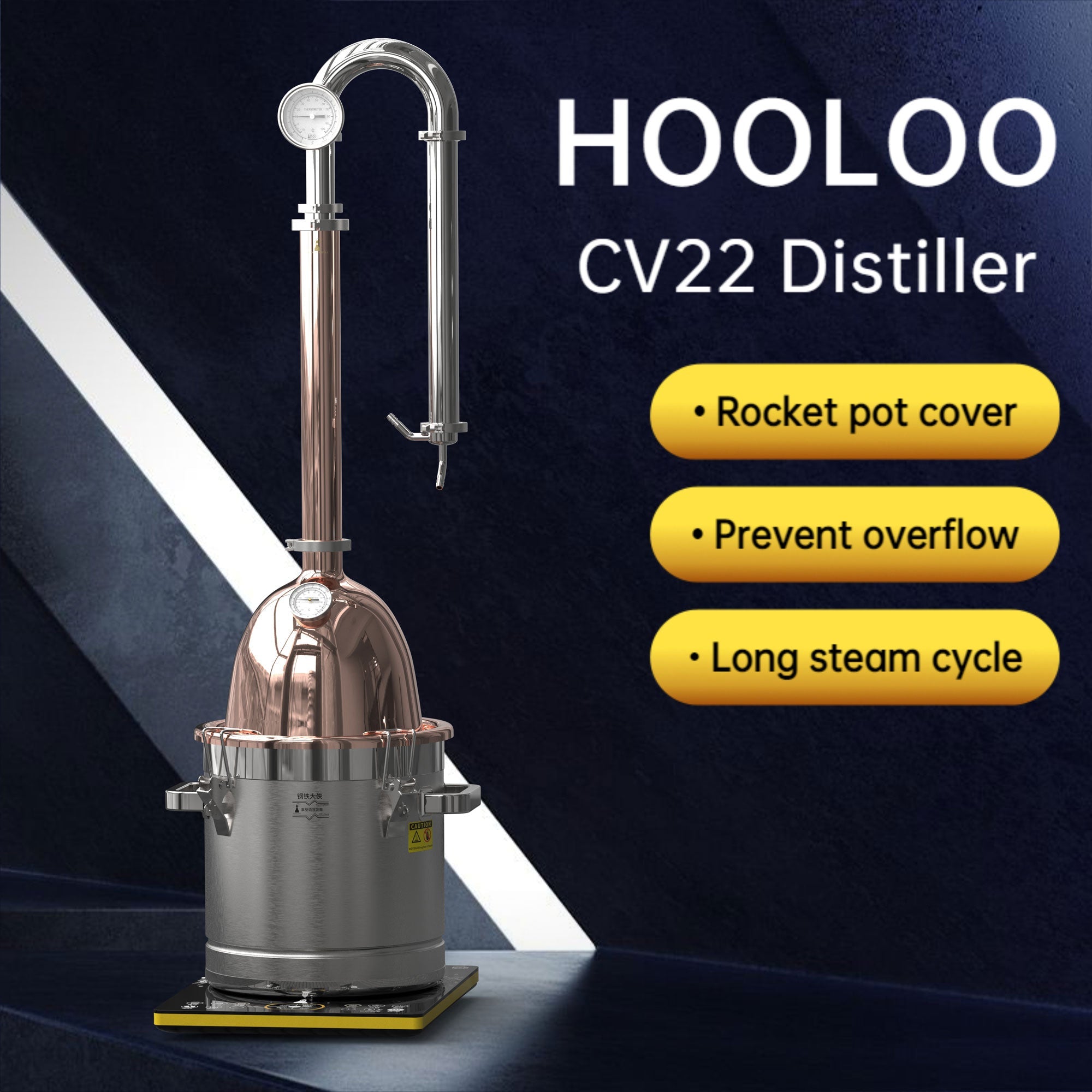 CV22 Distiller【Free shipping worldwide!】 - Hooloo Distilling Equipment Supply