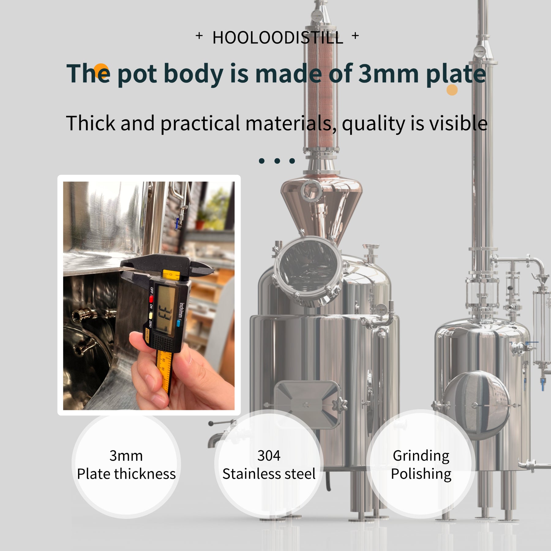 300L Copper Mesh Glass Column Hydrosol/Essential Oil Distiller (CT300)