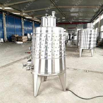 HOOLOO 100L/300L/500L Jacketed Wine Fermenter 304SS