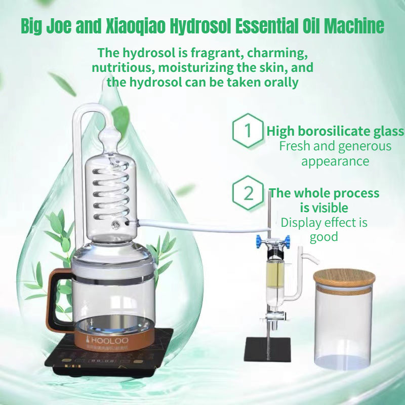 2.4L Glass Hydrosol Distiller(Big Little Joe) - Hooloo Distilling Equipment Supply