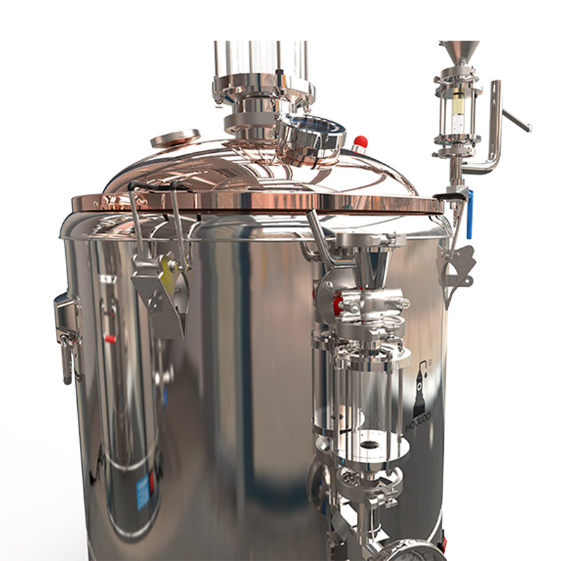 DW 50 still of stainless steel column/ glass column